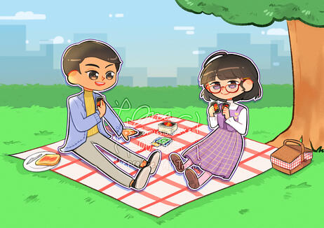 Couple commission - Requested Background